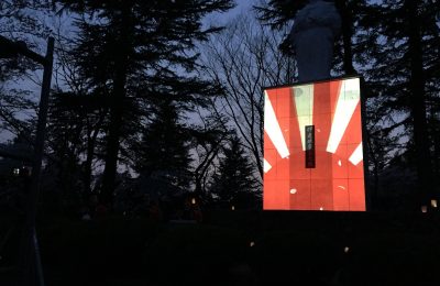 プロジェクションマッピング＠岩出山さくら祭り2016