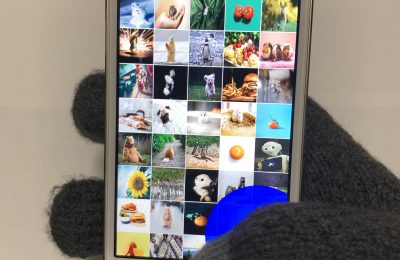 手袋着用時のスマートフォン操作改善手法の検討